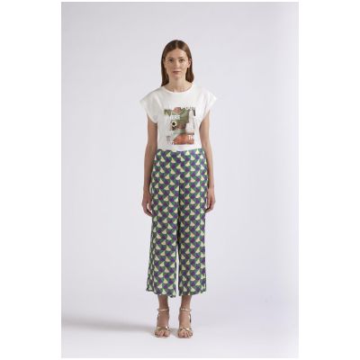 Pantaloni tipo culotte stampati geometrico JP0189