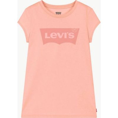 Levis E4234 T-shirt logo batwing colore pesca/salmone
