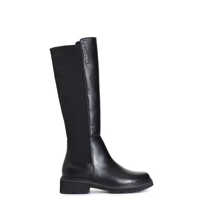 Stivale donna CafèNoir in pelle con lettering EA9019