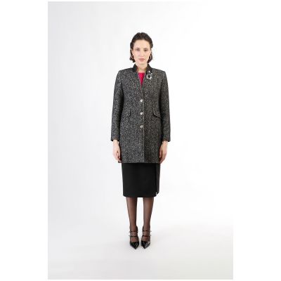 Cappotto dritto CafèNoir monopetto spigato JI0087
