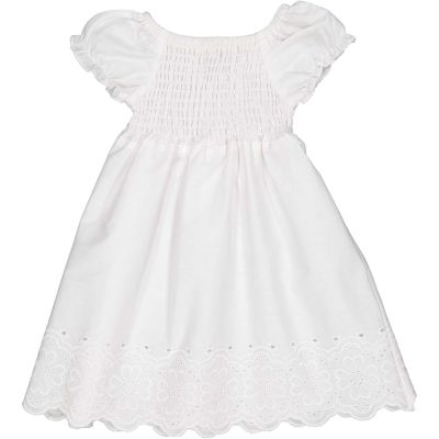 Birba 999 25309 00 vestito baby in mussola bianco