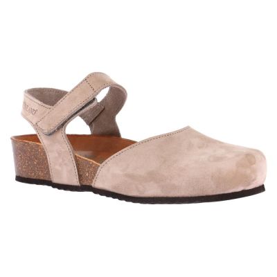 Sandalo da donna Grunland SB2412 in nabuk taupe combina comfort e stile