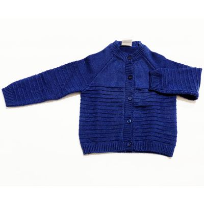 BIRBA 999 36724 00 Cardigan tricot blu con bottoni Bimbo