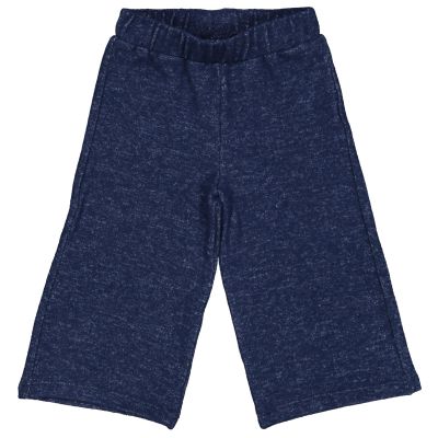 Pantalone bambina palazzo blu in maglia strech 32030 Birba
