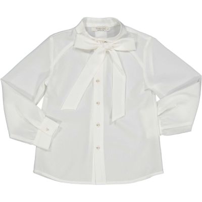 TRYBEYOND 999 90491 00 Camicia bambina crepon con fiocco