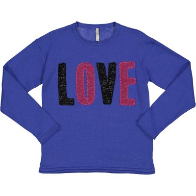 TRYBEYOND 999 96781 00 Maglia tricot bambina con scritte colorata