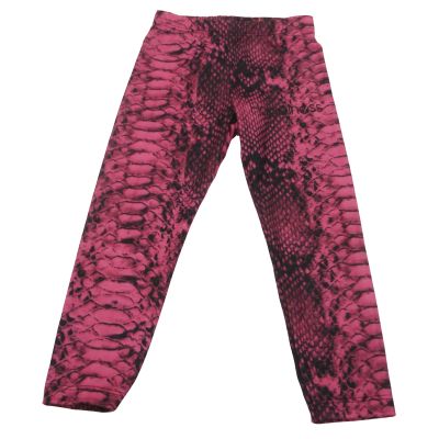 Leggins bimba fuxia con stampa pitonata HAPPINESS F5017