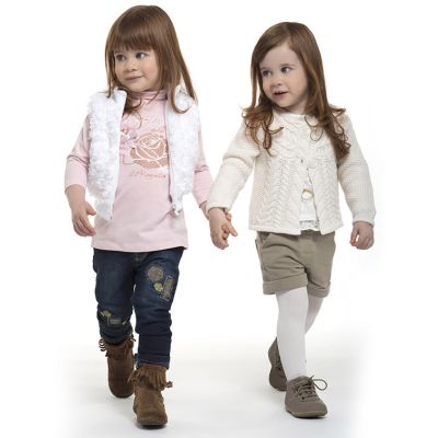 Completo bimba elasticizzato compreso di bermuda e calzamaglia - BIRBA-Beige-Mesi 6