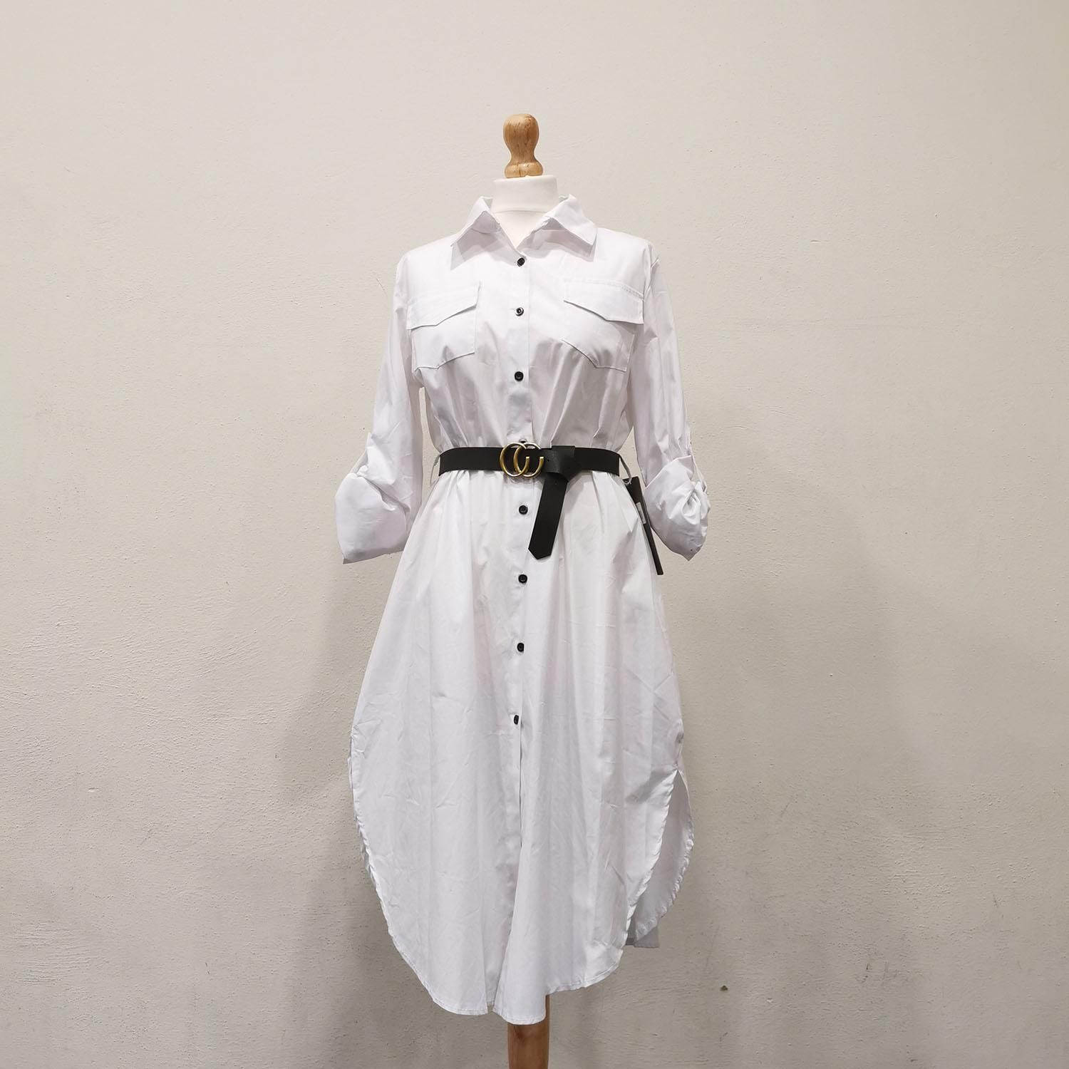Camicia con sales cintura in vita