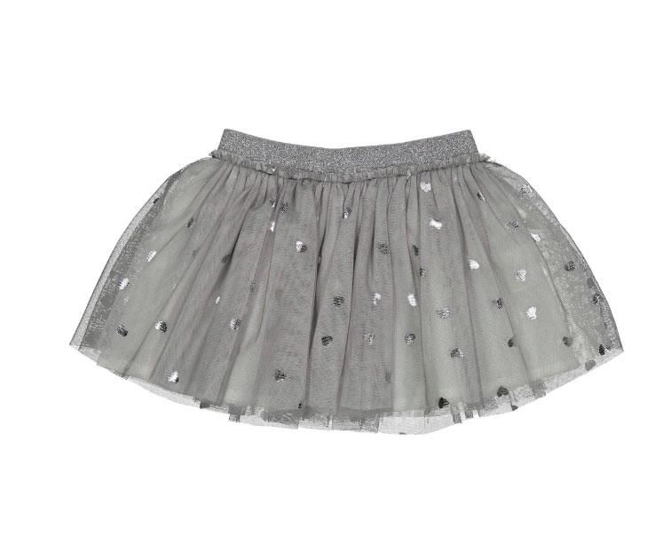 Gonna tulle grigia top