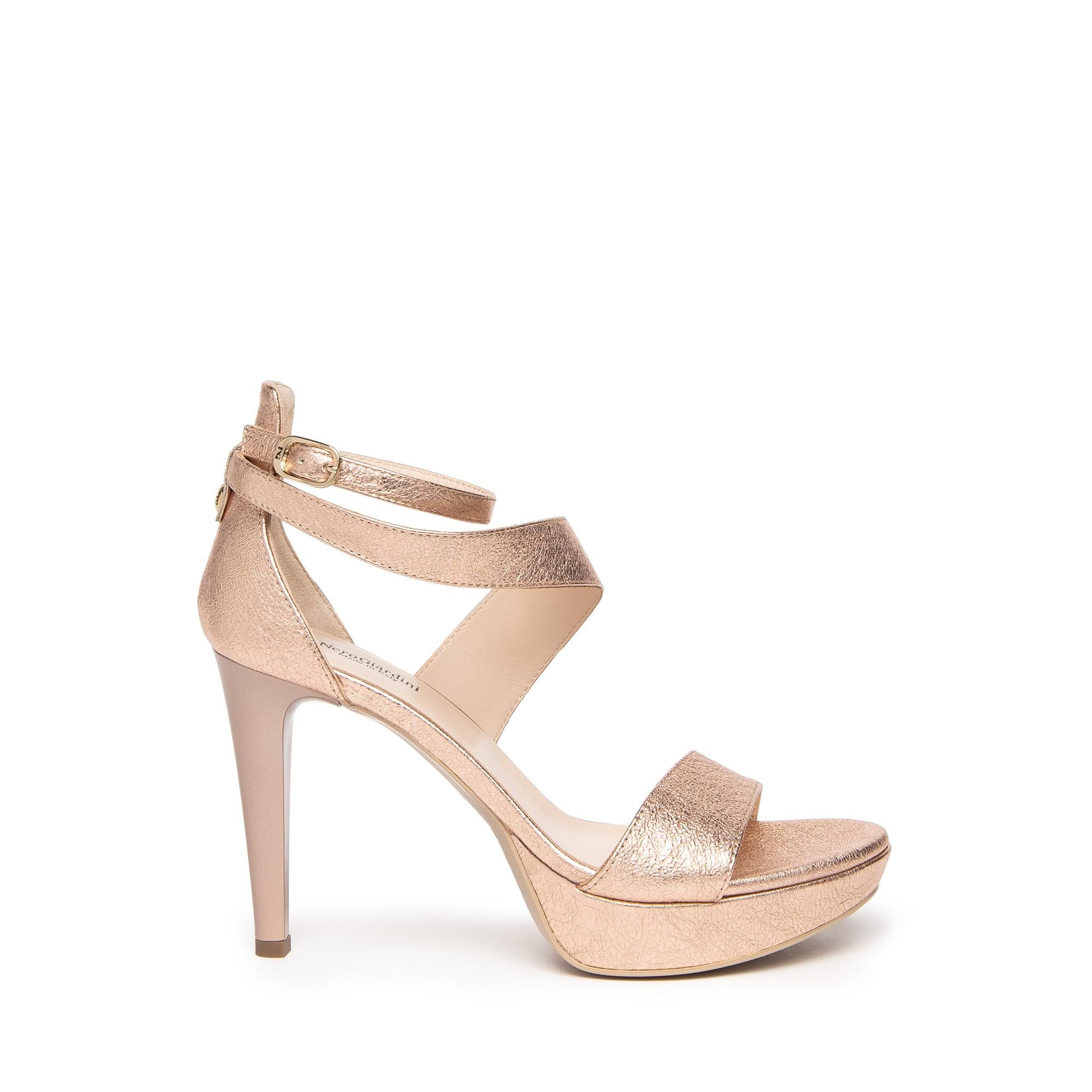 NeroGiardini E307232DE Sandali donna in pelle e cinturino alla