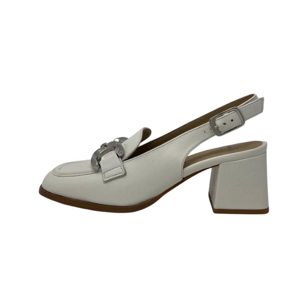 Dei Colli 1APPLE116 Scarpa donna color burro aperta dietro con