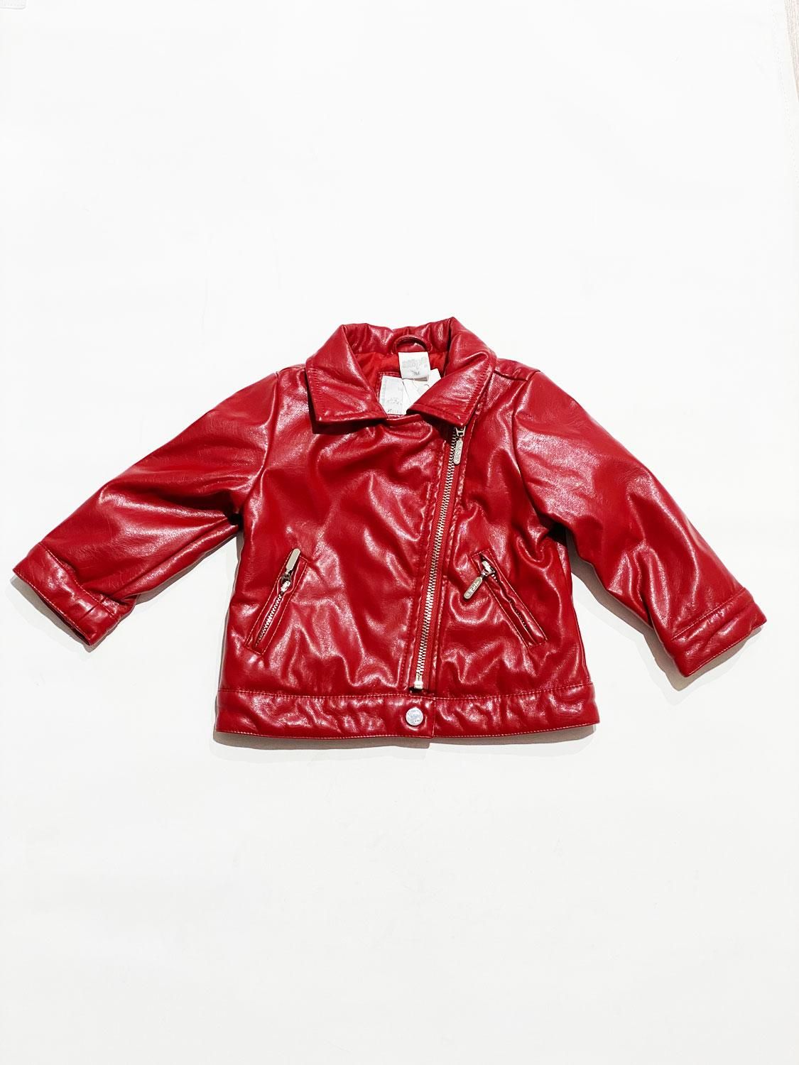 BIRBA 999 57018 00 Giacchino ecopelle rosso bambina neonata con